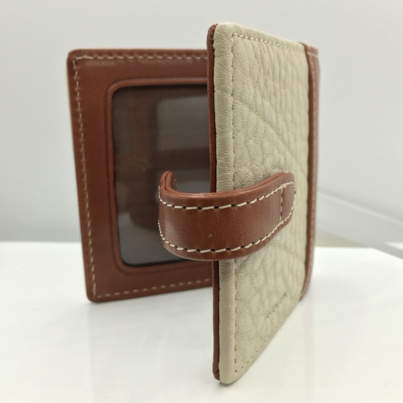 NWT Dooney & Bourke || Mini Mirror Photo Frame || Pebble Leather - Picture 4 of 8